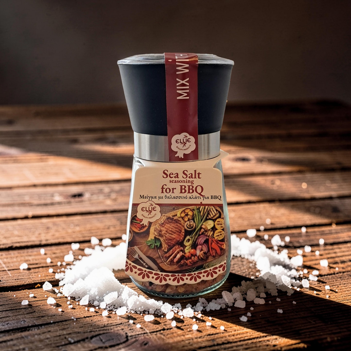 🔥 BBQ Meersalz Gewürz – 130 g mit Mühle
