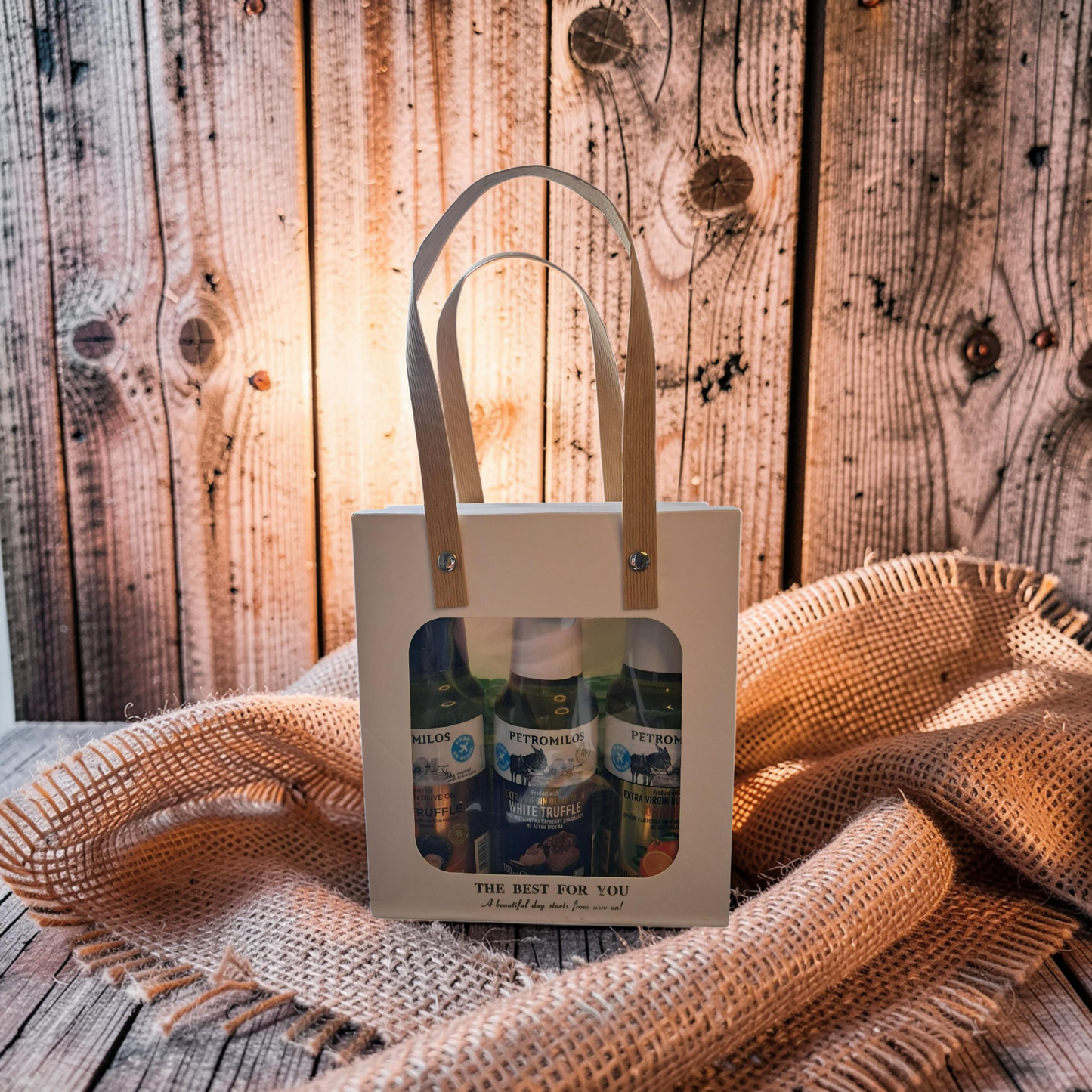 🫒 Petromilos EVOO Trio – 3 x 100ml Glasflaschen