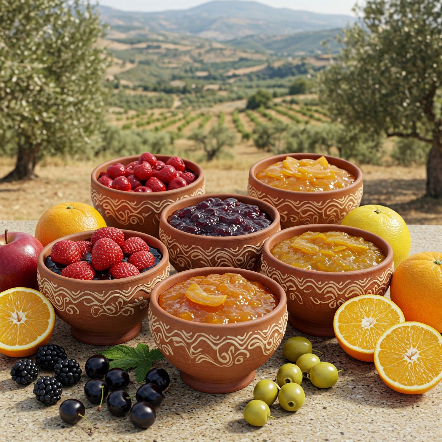 Sonnenverwöhnte Griechische Marmelade und Sirupe (100% natürlich)