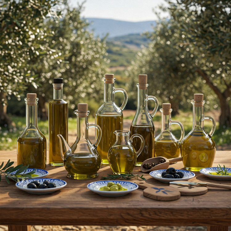 Griechisches hochwertiges Olivenöl, extra nativ