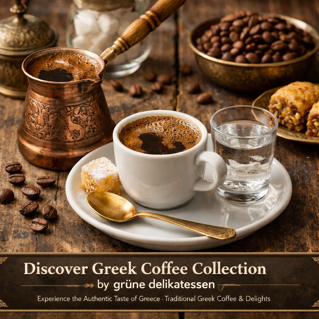 Griechischer Kaffee Kollektion – Traditioneller Greek Coffee | Grüne Delikatessen