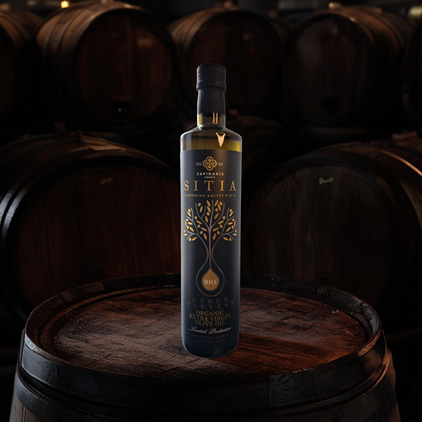 🫒 SITIA – BIO Natives Olivenöl Extra 500ml Glasflasche