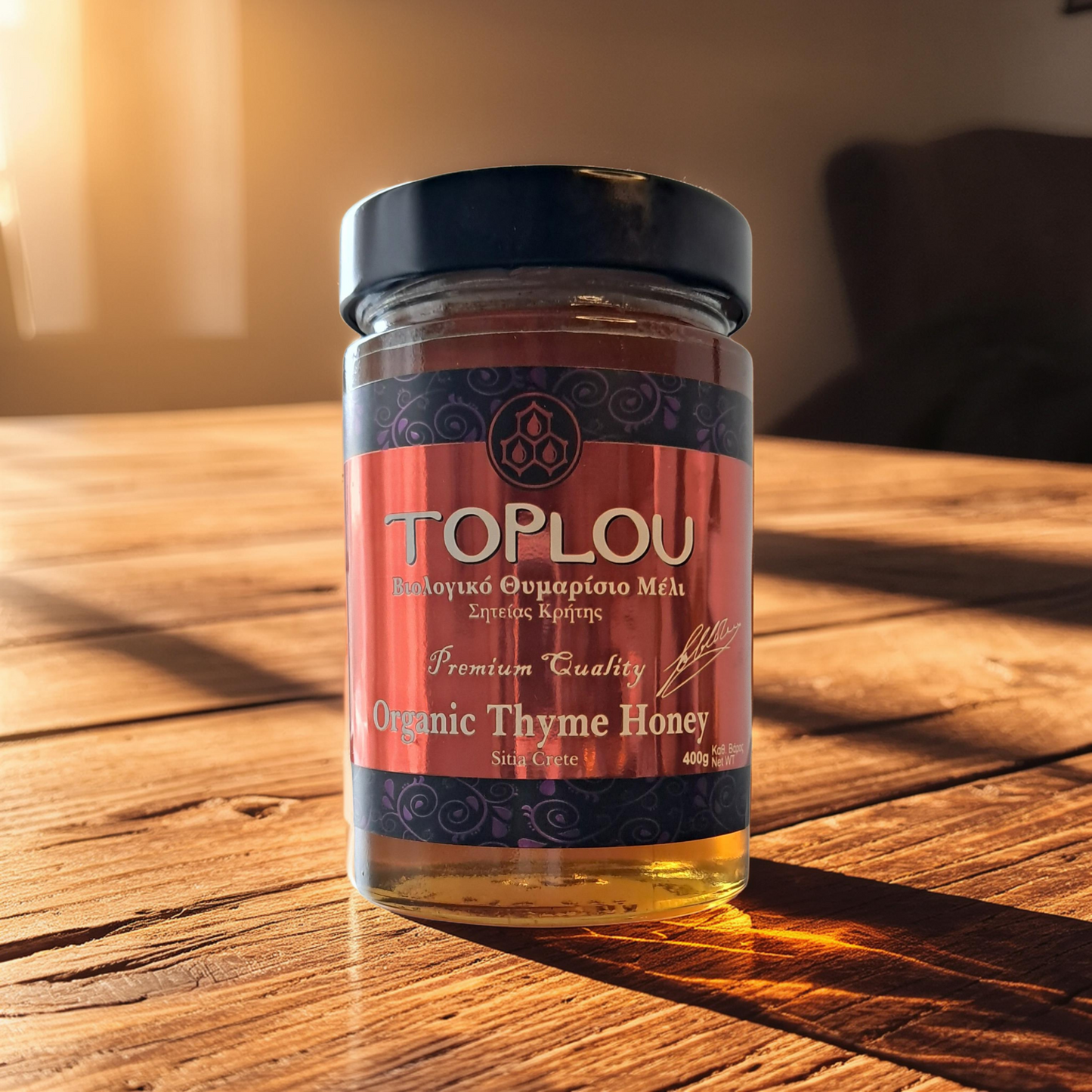 🍯 Bio Thymianhonig Toplou – 400 g