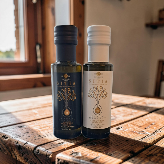 🫒 SITIA EVOO Duo Set – 2 x 100ml Glasflasche