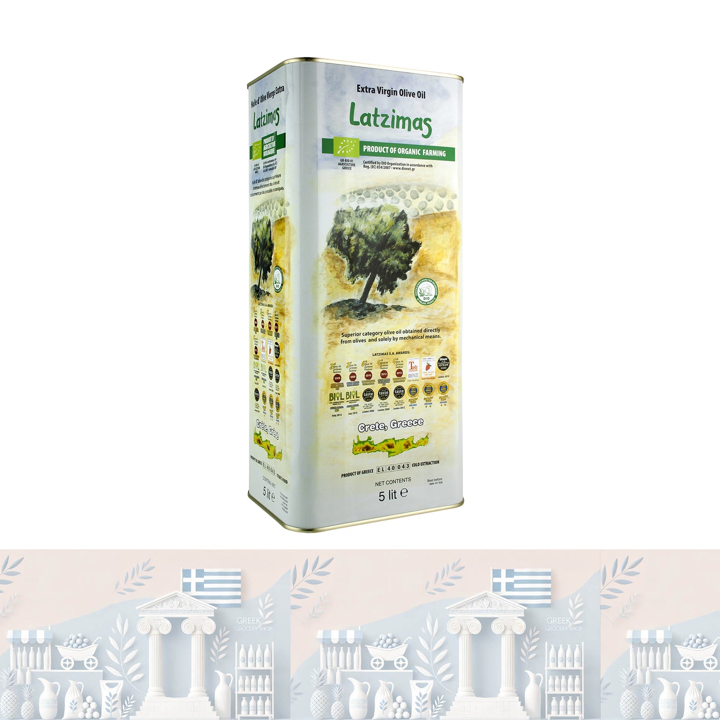 Extra natives Olivenöl BIO 5L "Latzimas"