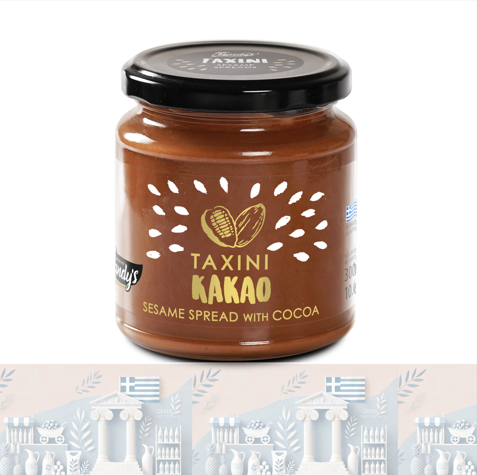 Griechische Tahini Aufstrich mit Kakao 300gr "Kandylas"