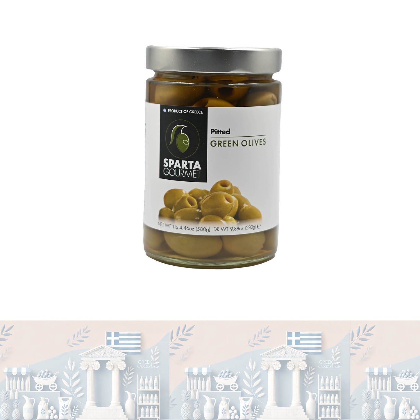 Griechische Olive entkernte Chalkidikis 580,0 gr "Sparta Gourmet"