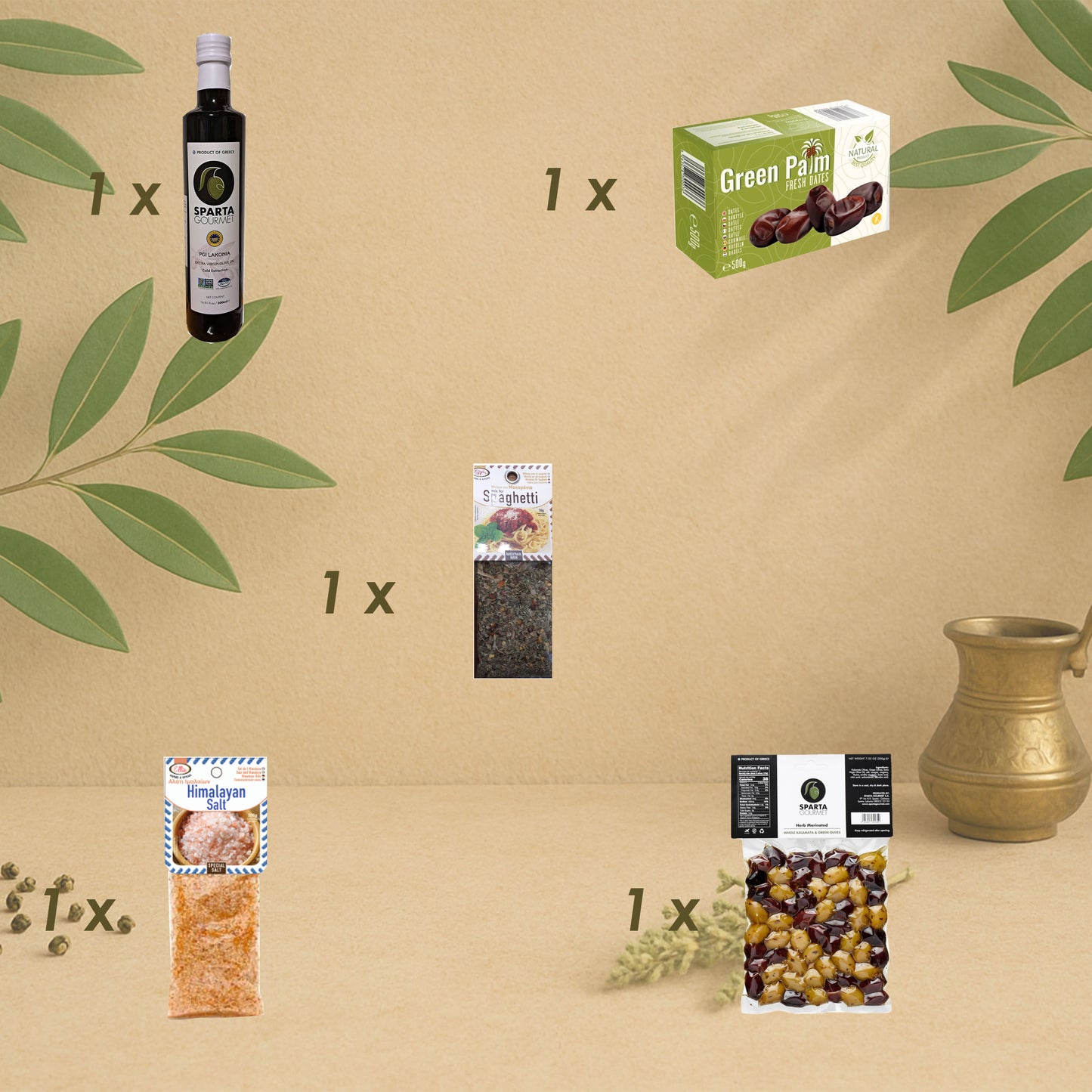 Grüne Delikatessen Geschenkpaket – Internationaler Genussmix mit Sparta Gourmet & Weltkulturen 🌍🫒