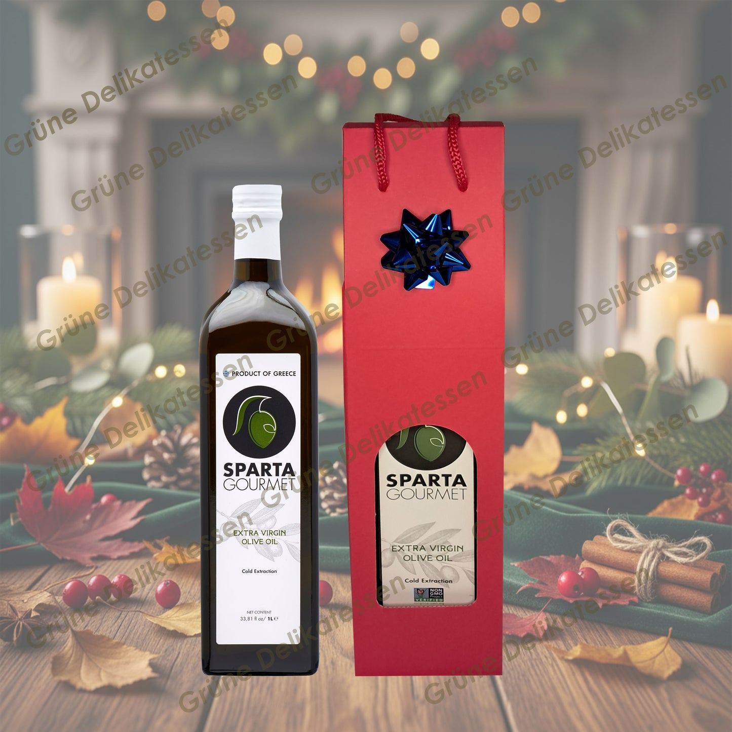 🌿 Grüne Delikatessen – Sparta Gourmet Extra Natives Olivenöl 1L 🎁