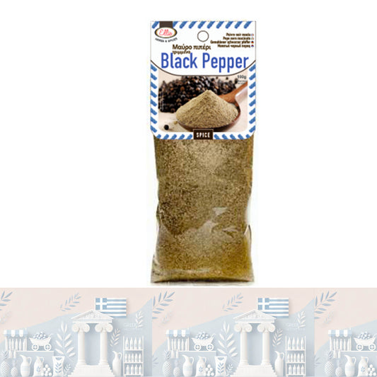 Griechischer gemahlener schwarzer Pfeffer 100gr "Ellie"