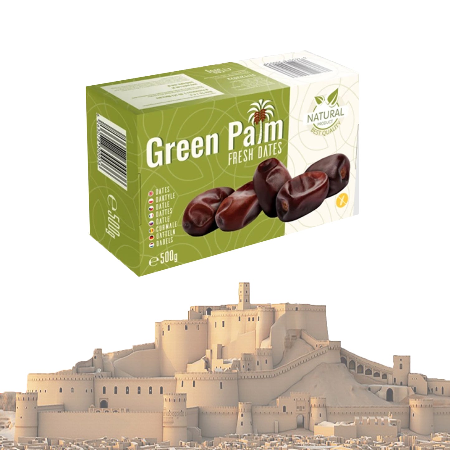 Datteln - Natural Fresh Green Palm  500,0 gr