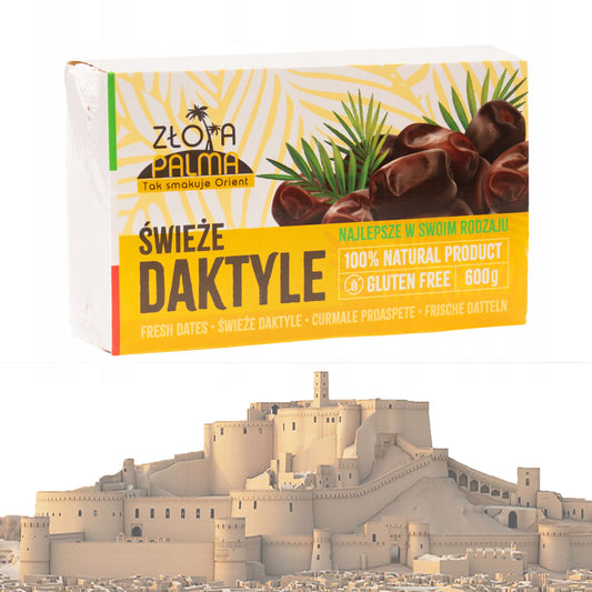 Iranische natürliche frische Datteln, Glutenfrei 600gr "Zlota"