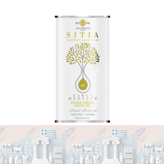 Exklusives Olivenöl: Natives Olivenöl Extra g.U. Sitia (1 Liter Blechkanister)