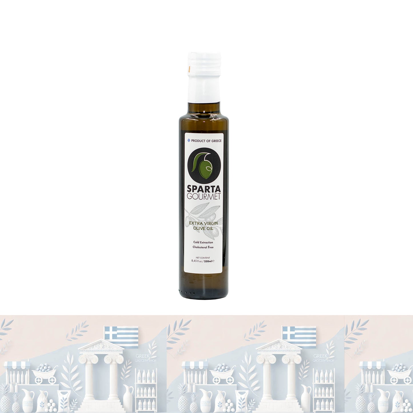 Sparta Gourmet Natives Olivenöl Extra von höchster Qualität 🥇 | 1. Kaltpressung (250 ml)