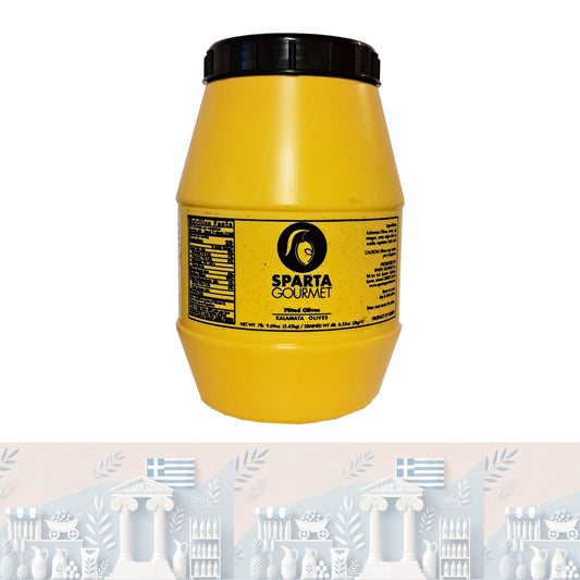 Sparta Gourmet Bio Entsteinte Kalamata-Oliven 🫒 | Natives Olivenöl Extra (2 kg)