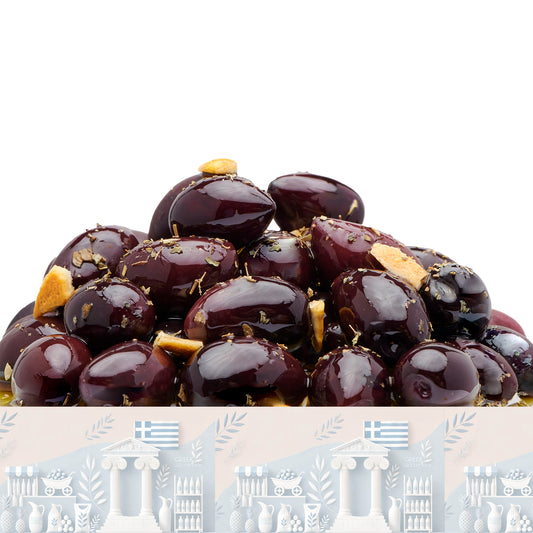 Sparta Kalamata Oliven 🍊 Orange & Kräuter (200g) ∣ grüne delikatessen