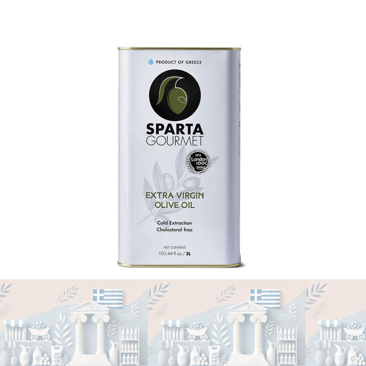 Grüne Delikatessen – Sparta Gourmet 🌿 Extra Natives Olivenöl 3 L | Kaltgepresst & Premium Qualität