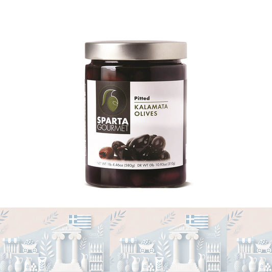 Griechische Olive - entkernte Oliven Kalamata 580,0gr "Sparta Gourmet"