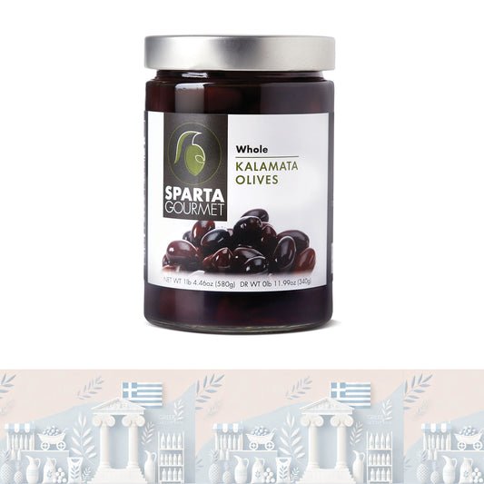 Griechische Olive - Kalamata-Ganz- 580,0gr "Sparta Gourmet"